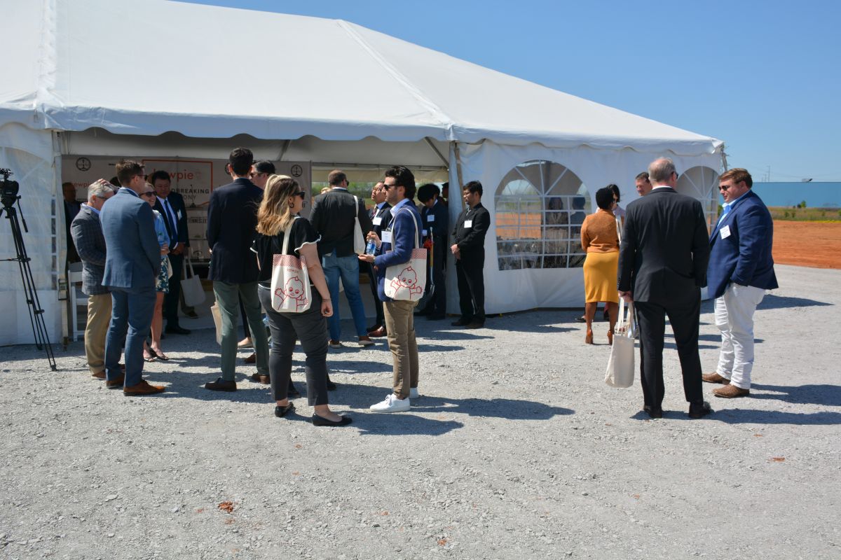 Groundbreaking ceremony for the new Q&B Foods, Kewpie, facility in Clarksville on Apr. 18, 2023. (Lee Erwin)